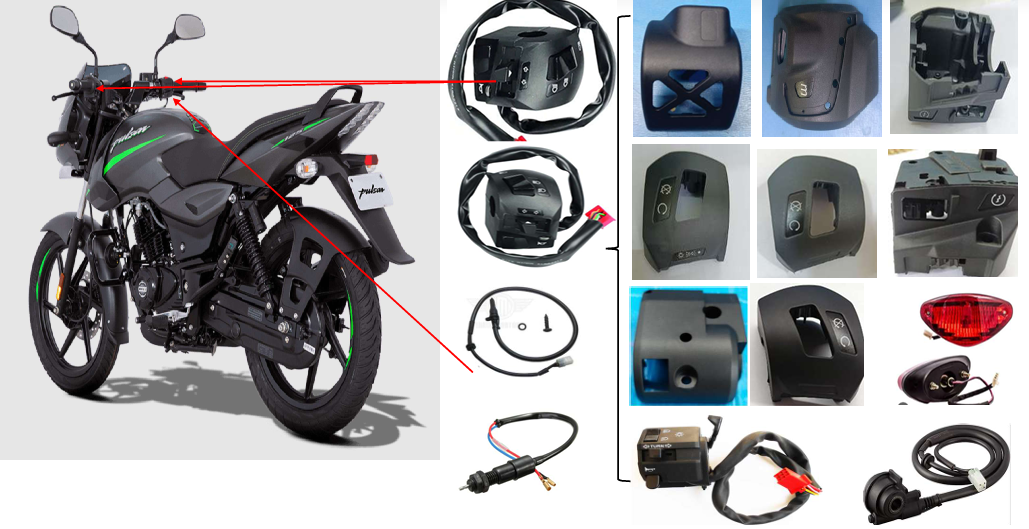 2 Wheeler Handle Bar Switch